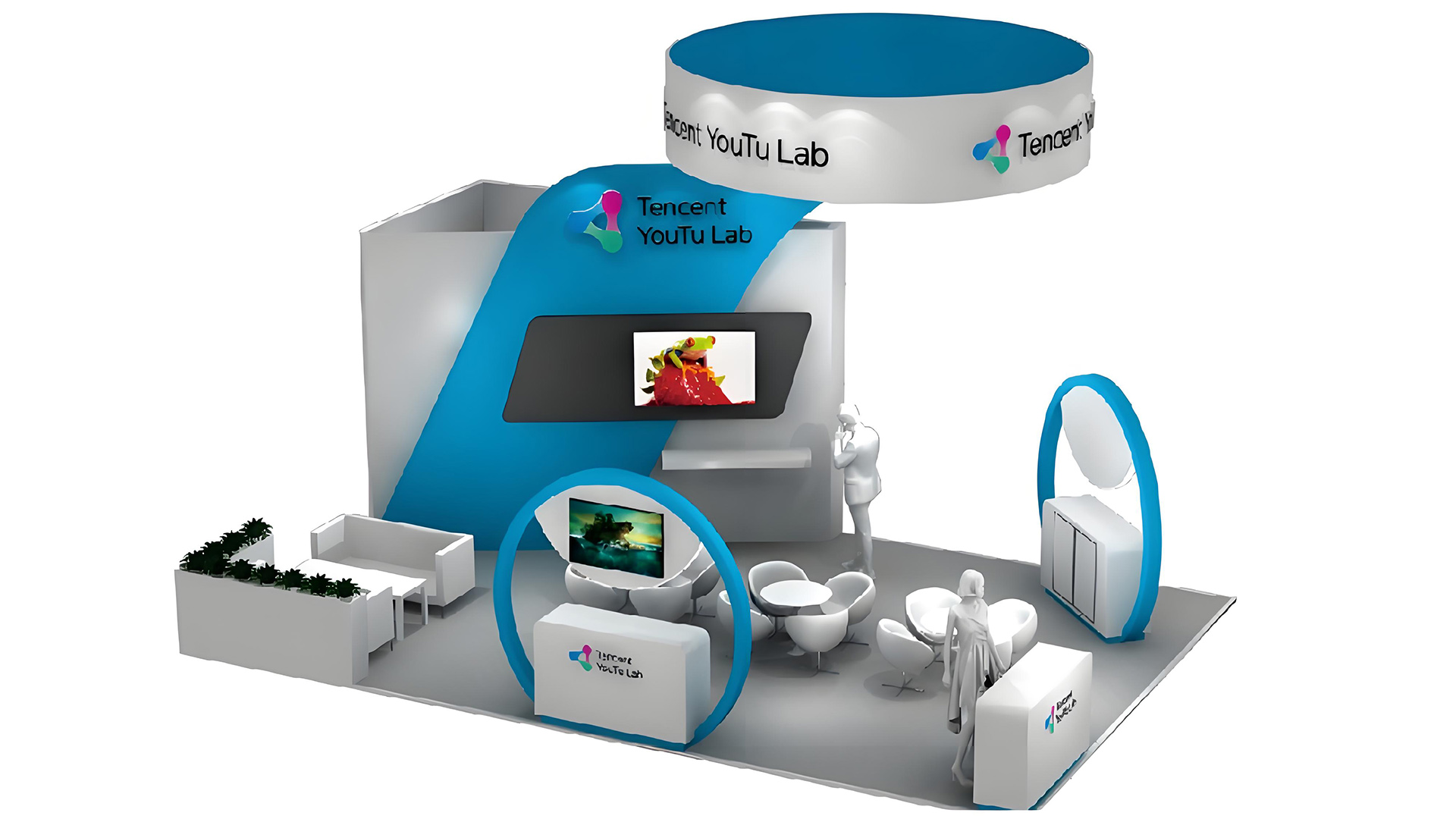 【美国CVPR展】腾讯展位设计、展位搭建